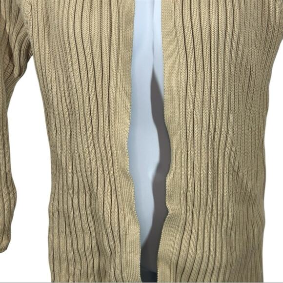 J. Crew Vintage Strenesse Damon Strickjacket Ribbed Heavyweight Open Cardigan - Picture 5 of 13